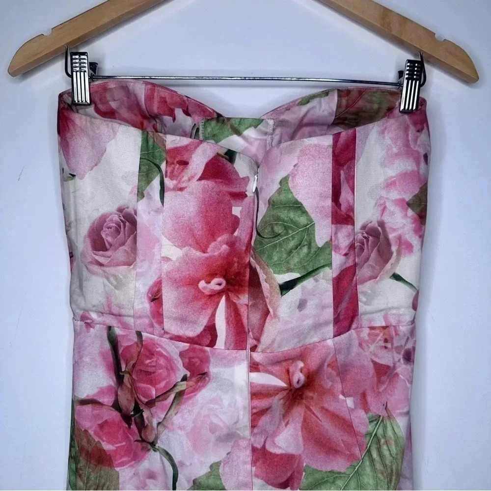 Shakuhachi REVOLVE Strapless Midsummer Nights Floral Jumpsuit Size XS - Picture 6 of 11
